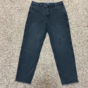 Hollister Women’s Charcoal Ultra High-Rise Mom Jeans